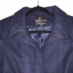 NAVY BLUE EXPRESS CROPPED JACKET XS